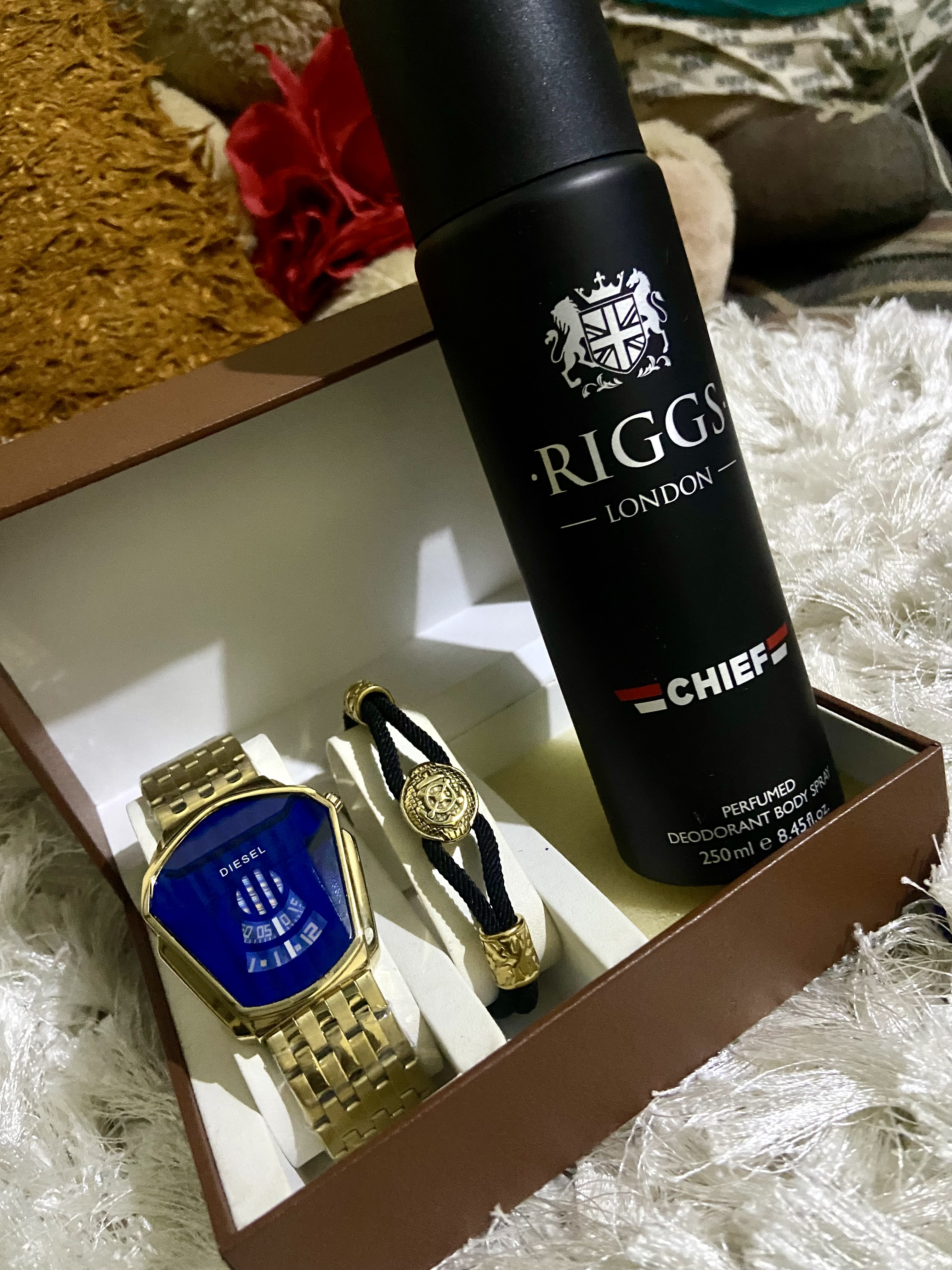 Ensemble montre bracelet collier Homme